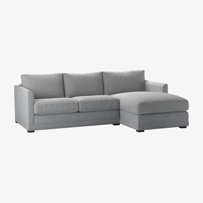 Sofa.com Aissa Small RHF Chaise Storage Sofa in Pumice House Plain Weave - sofa.com