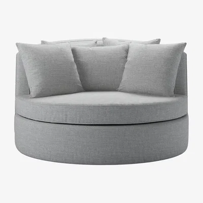 Sofa.com Monroe Loveseat in Frost Highland Tweed - sofa.com