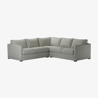 Sofa.com Aissa Small Corner Sofa in Grey Marl Highland Tweed - sofa.com