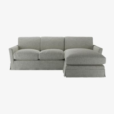 Sofa.com Otto Medium RHF Chaise Sofa in Grey Marl Highland Tweed - sofa.com
