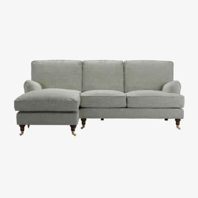 Sofa.com Bluebell LHF Chaise Sofa in Grey Marl Highland Tweed - sofa.com