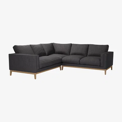 Sofa.com Costello Medium Corner Sofa in Cadet Soft Chenille - sofa.com