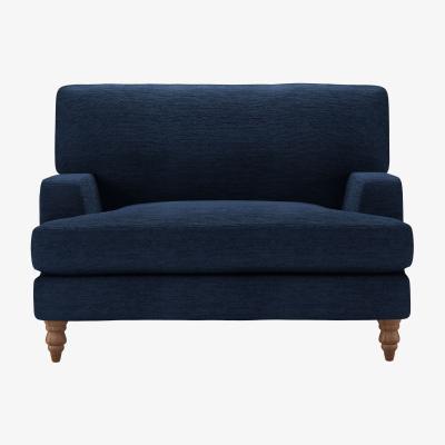 Sofa.com Isla Loveseat in Twilight Slubby Cotton - sofa.com