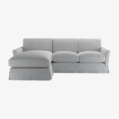 Sofa.com Otto Medium LHF Chaise Sofa in Frost Highland Tweed - sofa.com
