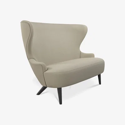 Tom Dixon Tom Dixon - Wingback Micro Sofa Black Oak Leg Denim 0101