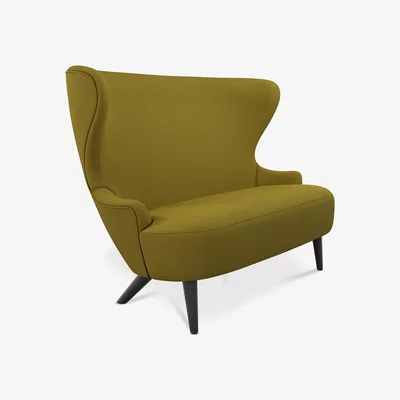 Tom Dixon Tom Dixon - Wingback Micro Sofa Black Oak Leg Denim 0707