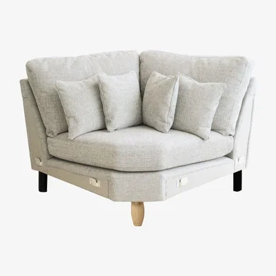 Woods Furniture Ercol 3338 Cosenza Modular Curved Corner Fabric T2