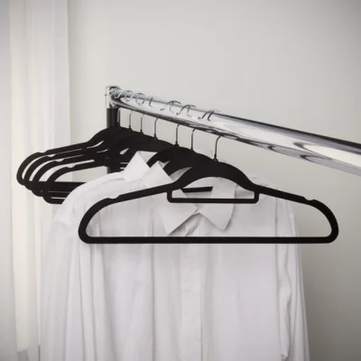Dunelm Set of 10 Flocked Hangers