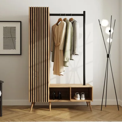 Dunelm Rafe Clothes Rail with Storage