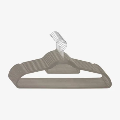 Dunelm Set of 10 Flocked Hangers