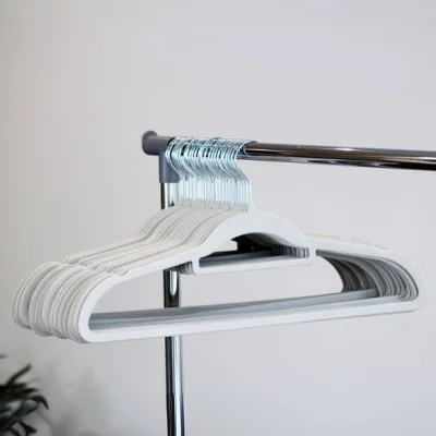 Dunelm Set of 25 Flocked Hangers
