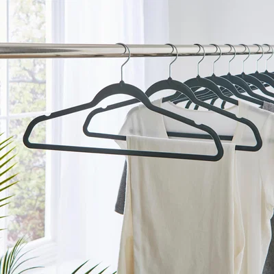 Dunelm Pack of 25 Hangers Pacific Blue