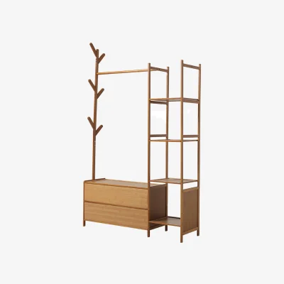 The Range Lifeideas Freestanding Clothes Rail with Storage - Brown
