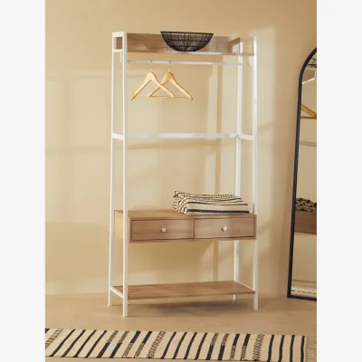 The Range Bradbury Natural Oak Effect Open Wardrobe - Natural