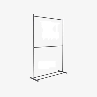 The Range Double-Tier Metal Clothes Rack for Bedroom and Hallway - Black