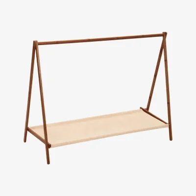 The Range 76cm Freestanding Foldable Bamboo Clothes Rail - Brown