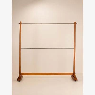 Soho Home Vintage Clothes Stand, Beech and Nickel, France