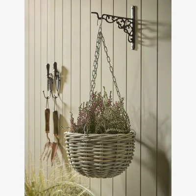 Cox and Cox Rattan Nest Hanging Basket