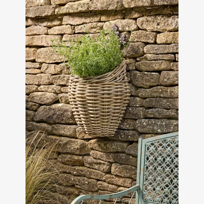 Cox and Cox Rattan Apple Pickers Basket