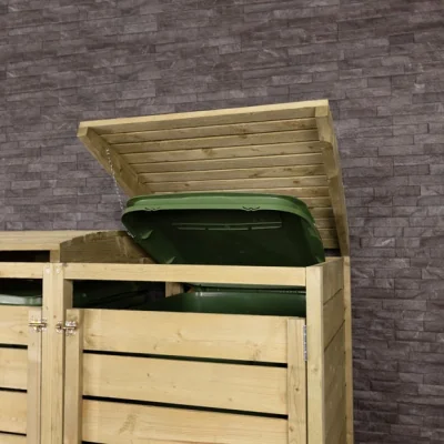 Dunelm Charles Bentley Double Wide Panel Wooden Bin Storage