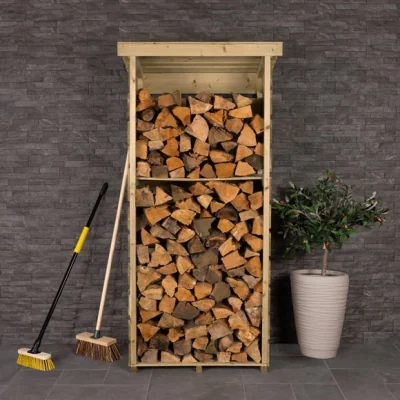 Dunelm Charles Bentley Wooden Single Tall Log Store