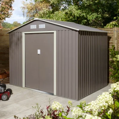 Dunelm Trentvale 8ft x 6ft Metal Apex Shed with Foundation Kit