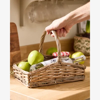 Dibor Wicker Gardening Trug Basket