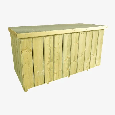 Homebase Shire Planed Timber Garden Storage Box 4x2
