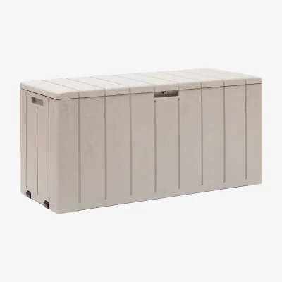 Homebase Toomax Bravo Garden Storage Box 270L - Warm Grey