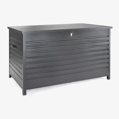 John Lewis KETTLER Large Aluminium Garden Cushion Storage Box, Anthracite