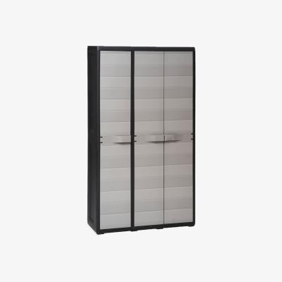 The Range vidaXL Garden Storage Cabinet with 4 Shelves - Grey