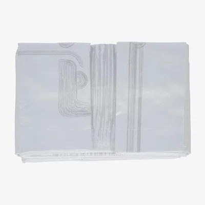Amara André Fu Living - Art Deco Garden Spruce Duvet Set - White - Super King & Fitted Sheet