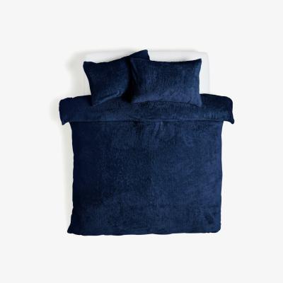 Habitat Habitat Navy Blue Fleece Bedding Set - Superking