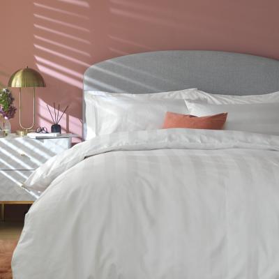 Habitat Habitat Cotton 400TC Sateen Stripe Bedding Set-Superking