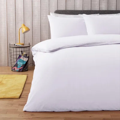 Habitat Habitat Easycare Plain White Bedding Set - Superking