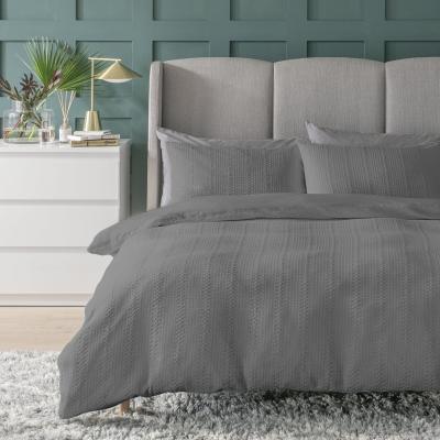 Habitat Habitat Waffle Charcoal Bedding Set - Superking