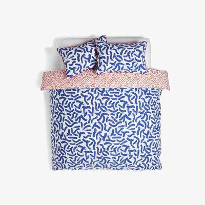 Habitat Habitat Studio Brush Marks Bedding Set - Super King