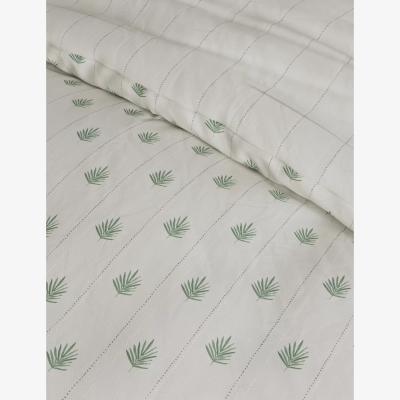 Marks & Spencer M&S Cotton Blend Leaf Bedding Set - 6FT - Natural Mix, Natural Mix