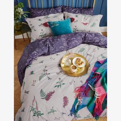 Marks & Spencer Joules Pure Cotton Percale Midnight Beasts Bedding Set - 6FT - Multi, Multi