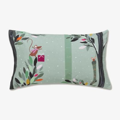 Marks & Spencer Sara Miller Pure Cotton Percale Woodland Tales Bedding Set - 6FT - Dusted Mint, Dusted Mint