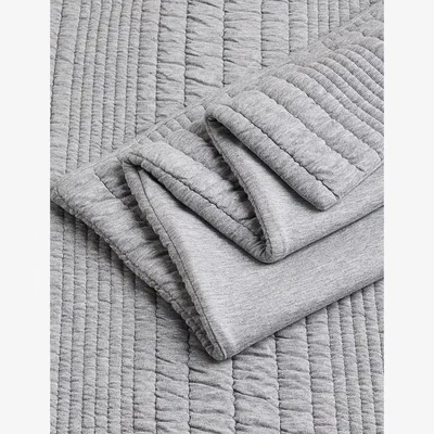 Marks & Spencer M&S Jersey Matelassé Bedding Set - 6FT - Grey, Grey