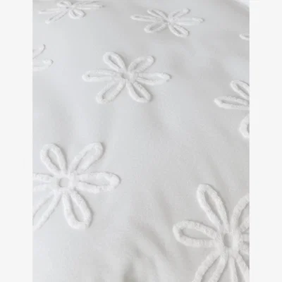 Marks & Spencer M&S Pure Cotton Tufted Floral Bedding Set - 6FT - White, White