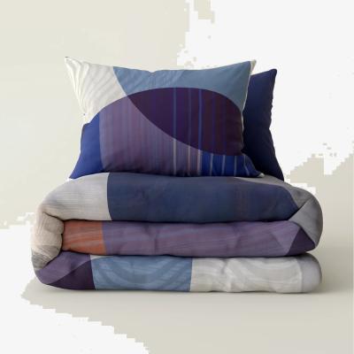 Marks & Spencer M&S Pure Cotton Abstract Bedding Set - 6FT - Navy Mix, Navy Mix