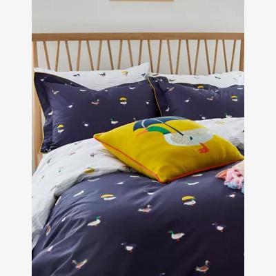 Marks & Spencer Joules Pure Cotton Duck March Bedding Set - 6FT - Navy Mix, Navy Mix
