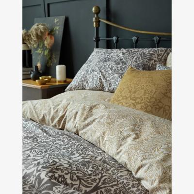 Marks & Spencer William Morris At Home Pure Cotton Brother Rabbit Bedding Set - 6FT - Charcoal, Charcoal