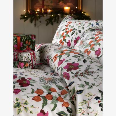 Marks & Spencer Laura Ashley Pure Cotton Sateen Christmas Floral Bedding Set - 6FT - Multi, Multi