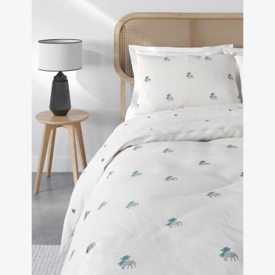 Marks & Spencer M&S Cotton Blend Jungle Bedding Set - 6FT - White Mix, White Mix