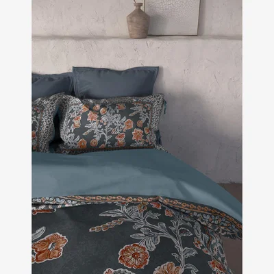 Marks & Spencer M&S X Fired Earth Seville Carmona Pure Cotton Bedding Set - 6FT - Under The Waves, Under The Waves