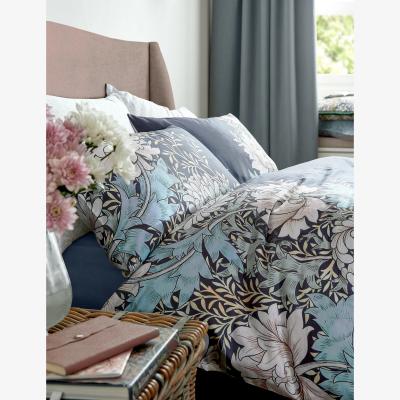 Marks & Spencer William Morris At Home Pure Cotton Chrysanthemum Bedding Set - 6FT - Navy Mix, Navy Mix