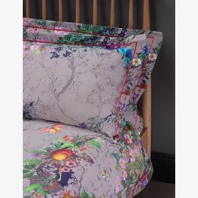 Marks & Spencer Timorous Beasties Pure Cotton Bloomsbury Garden Bedding Set - 6FT - Dusty Pink, Dusty Pink